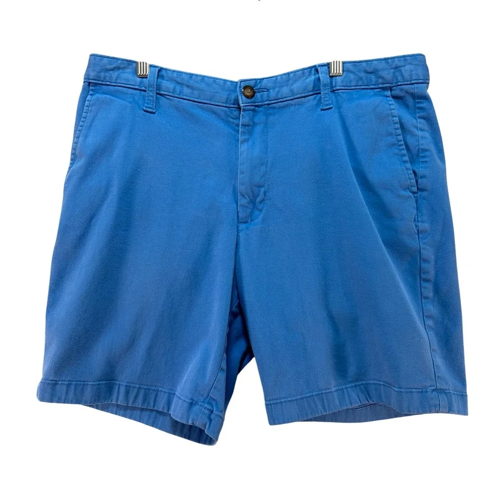 Nautica Shorts The Deck Short Mens 34 Blue Stretch Classic Preppy‎ Casual